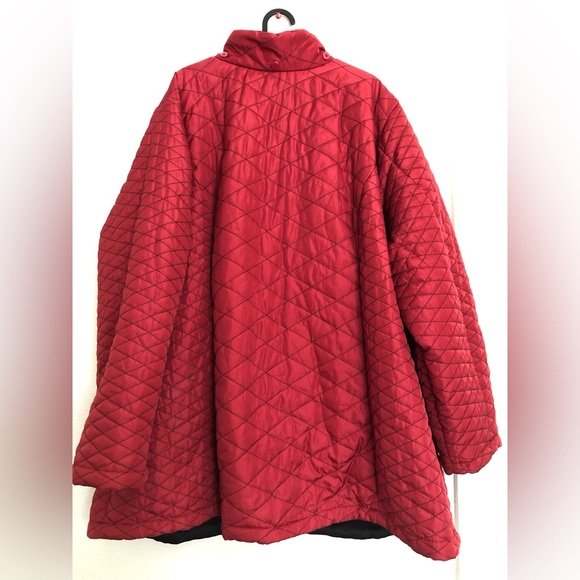 Susan Graver Quilted Red Women's Jacket - Picture 5 of 5